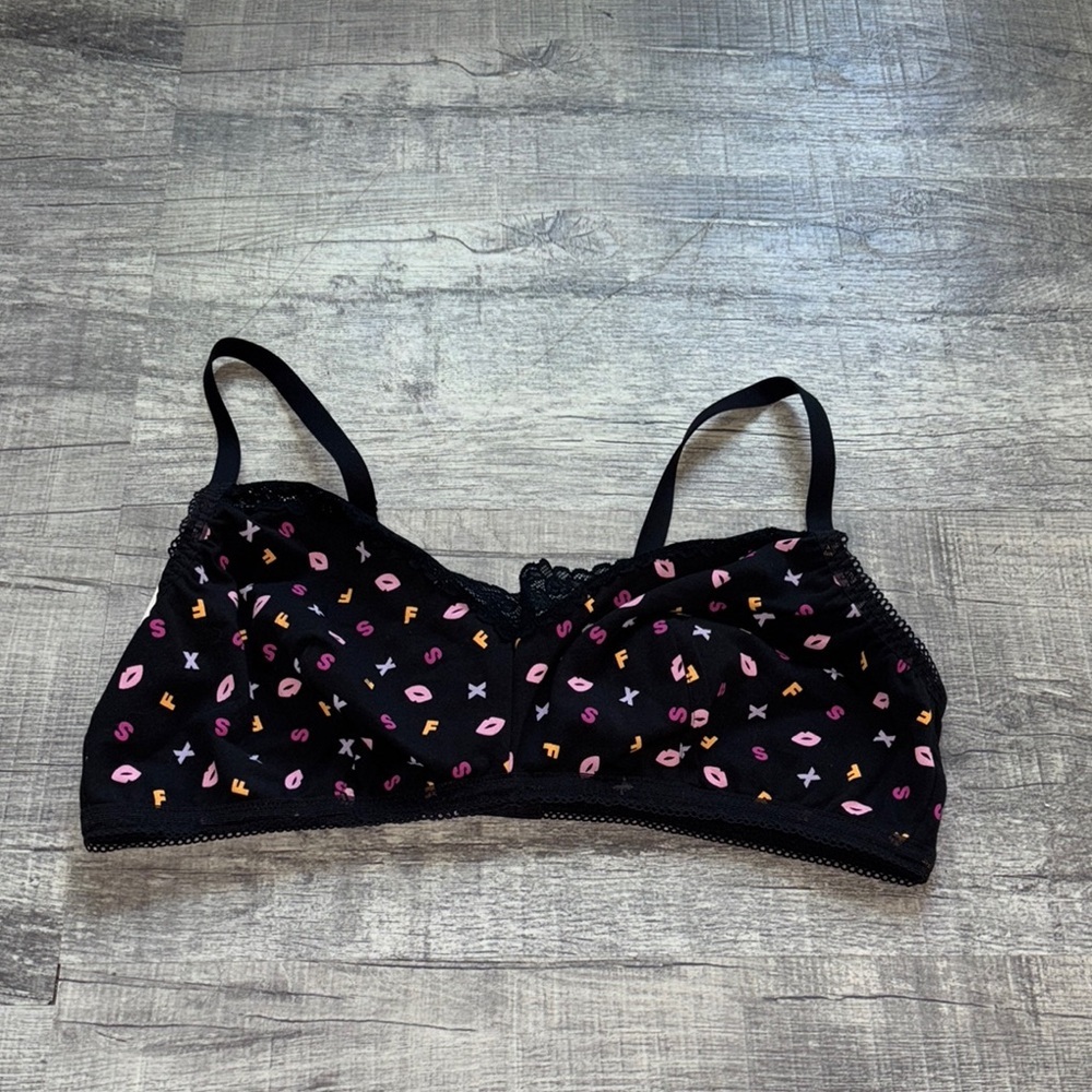 Savage x Fenty Cotton Essentials Lace-Trim Bralette